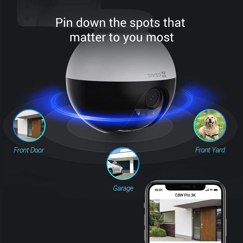 EZVIZ C8W Pro Wi-Fi Pan & Tilt Outdoor Security Camera 3MP 4mm (Mic)
