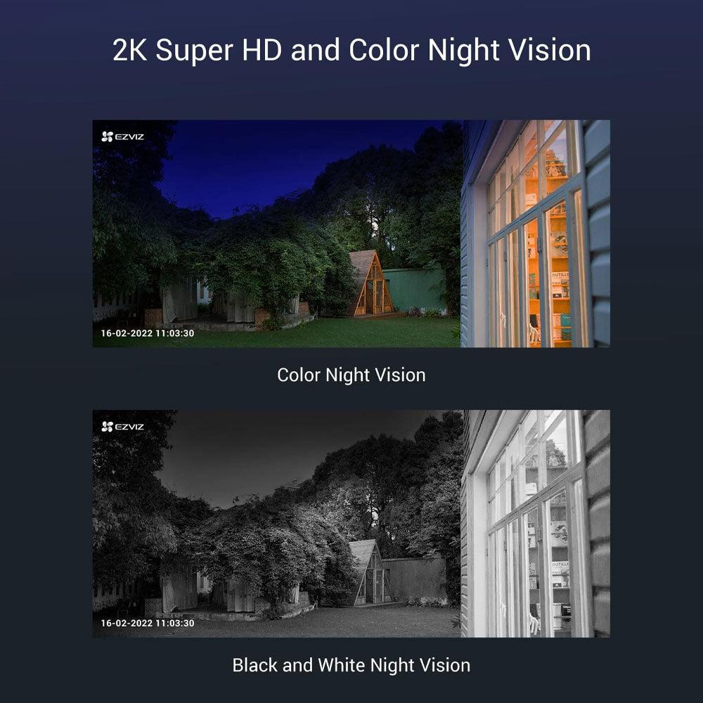 EZVIZ CS-CB8 Battery-Powered Wi-Fi Pan & Tilt Outdoor Security Camera 3MP 4mm (Mic) (Full Color)