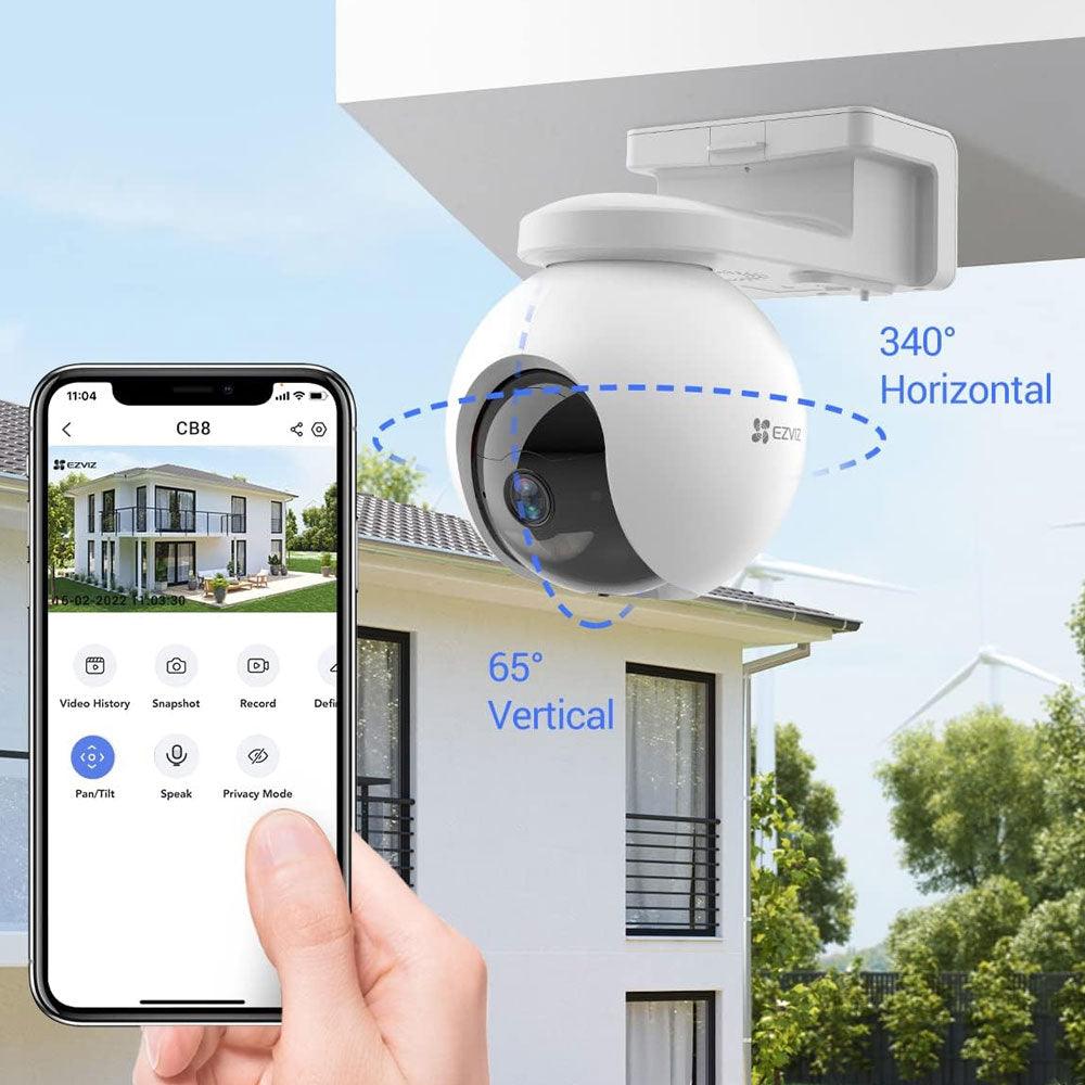 EZVIZ CS-CB8 Battery-Powered Wi-Fi Pan & Tilt Outdoor Security Camera 3MP 4mm (Mic) (Full Color)