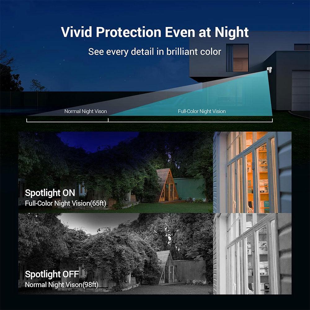 EZVIZ CS-H8C Wi-Fi Pan & Tilt Outdoor Security Camera 2MP 4mm (Mic) (Full Color)