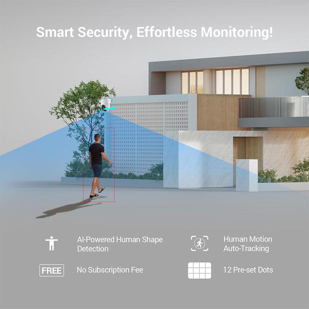 EZVIZ CS-H8C Wi-Fi Pan & Tilt Outdoor Security Camera 2MP 4mm (Mic) (Full Color)