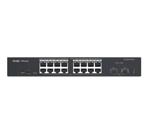 RUIJIE REYEE RG-ES218GC-P 18-PORT GIGABIT SMART CLOUD MANAGED POE SWITCH