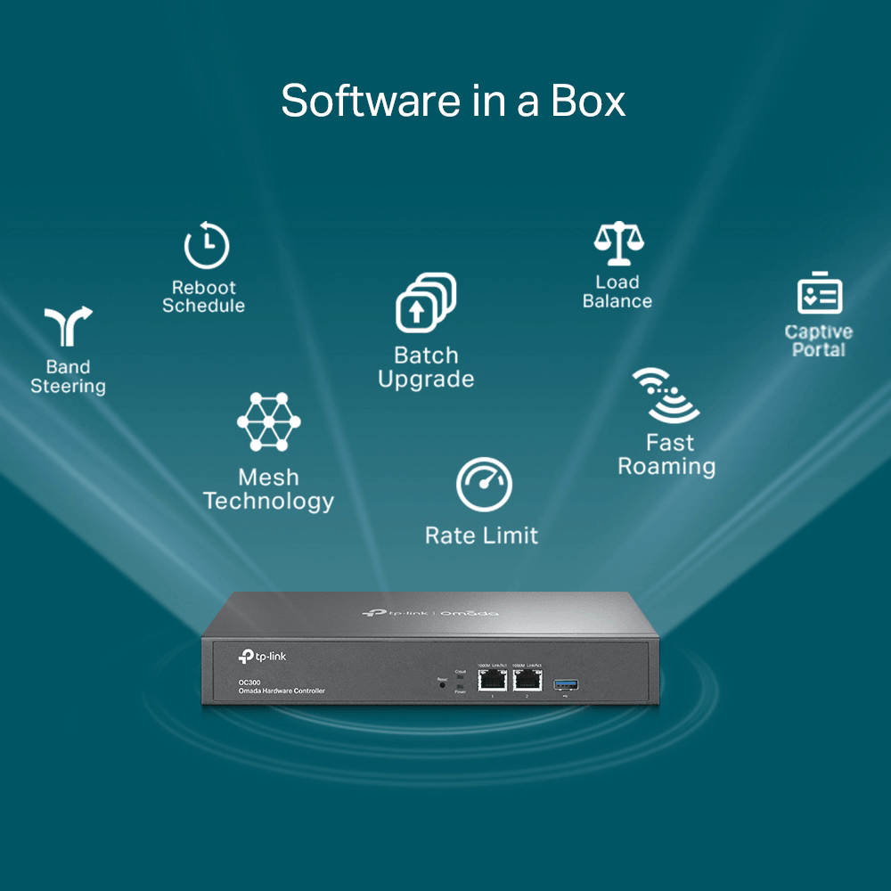 TP-Link OC300 Omada Hardware Controller 2 Port 10/100/1000Mpbs + USB