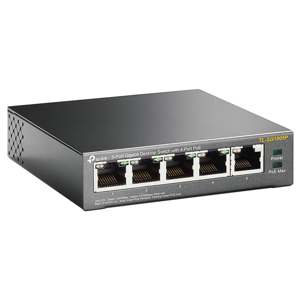 TP-Link TL-SG1005P Unmanaged Desktop PoE Switch 5 Port 10/100/1000Mbps