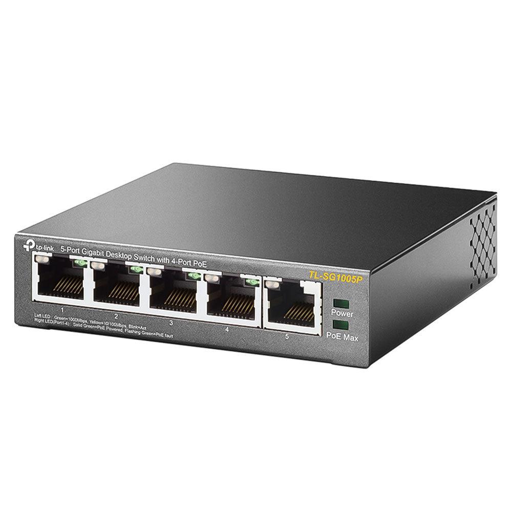 TP-Link TL-SG1005P Unmanaged Desktop PoE Switch 5 Port 10/100/1000Mbps